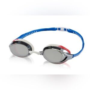 NWT Speedo Vanquisher EV Mirrored Adult Performance Swim Goggle